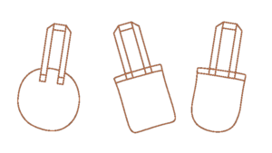 Bolsas planas de tela